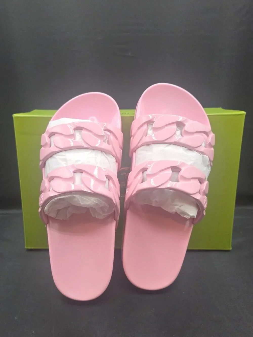 Tory Burch Adrien Jelly Slide Petunia Pink 8